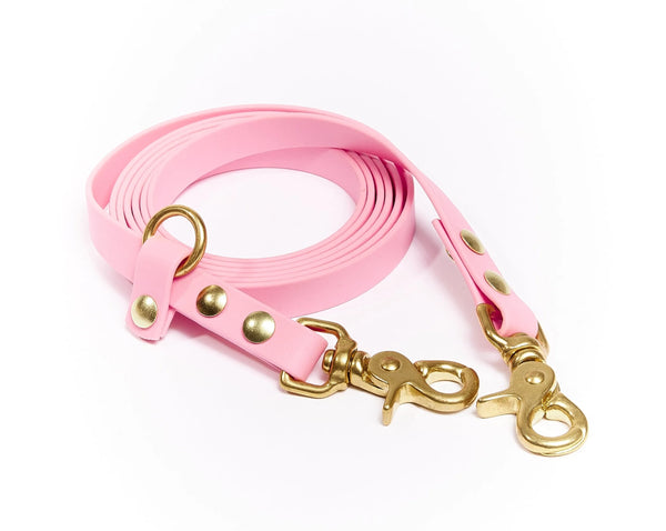 pink hands-free dog leash