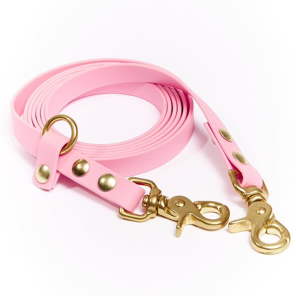 pink hands-free dog leash