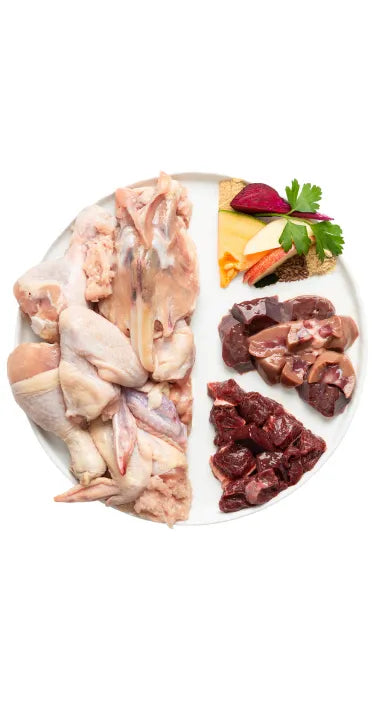 premium mix raw dog food