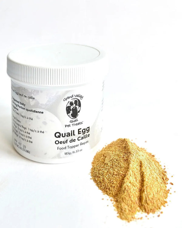 quail egg powder dog food topper