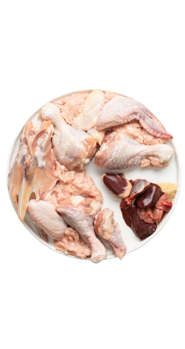 raw dog food extra chicken